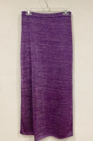 NWT Suboo Sigma Side Slit Maxi Skirt Size Medium Purple