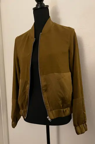 Forever 21 Satin Bomber Jacket