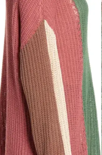 Band of Gypsies NWT  Rosa Color Block Knit Sweater Size S