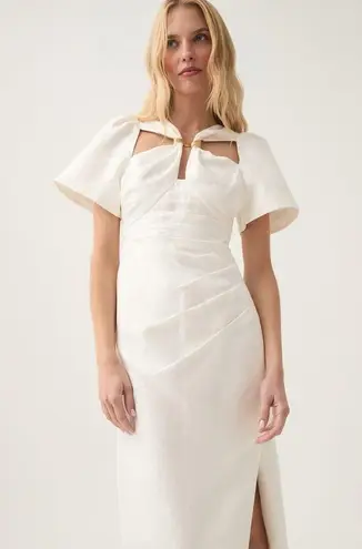 Aje Presence Twisted Midi Dress