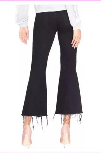 RACHEL ROY black crop flare leg studded denim Size 27