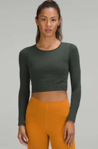 Lululemon Dark Green Long Sleeve Top