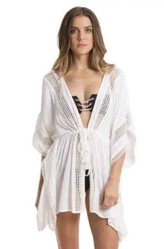 Elan Cover Up with Tie Front, Medium, White, $89
