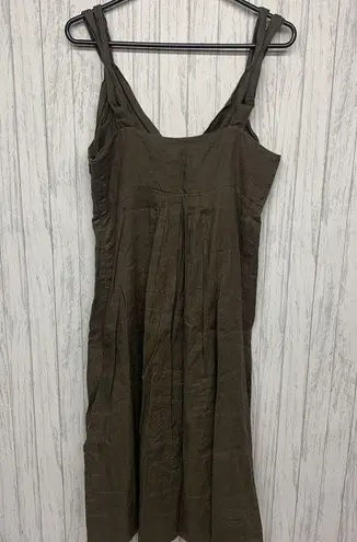 Womens Size 6 Jigsaw Linen Double Strap Dress EUC