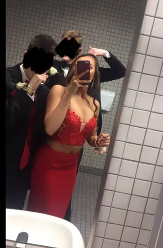 Faviana 2-Piece Prom Dress