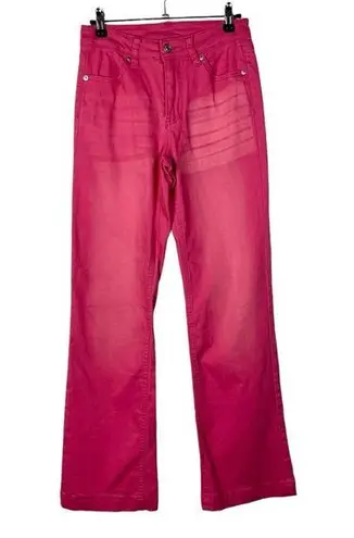 Boutique Hot Pink Bootcut Y2K Relaxed Fit Jeans XS/0