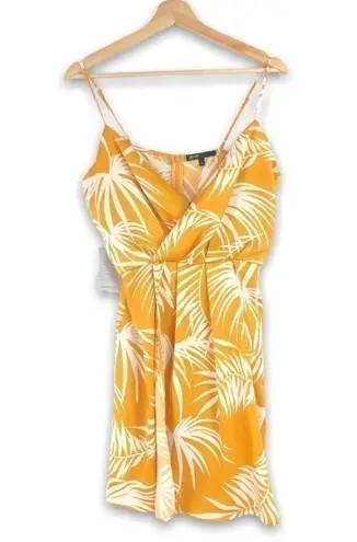 Gibson NWT - - Yellow / White Mini Palm Dress - S
