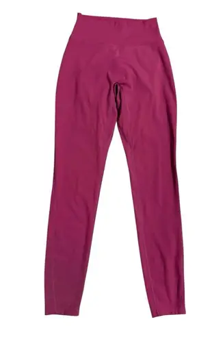 Bright Maroon Buttery Soft & Stretchy Activewear Womens Leggings Sz S Pink