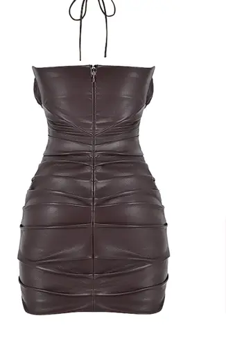 House Of CB Mini Leather Dress