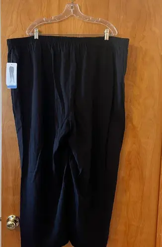Ulla Popken MARY Black Pants Straight And Full Belt In Front NWT Women’s Size 24