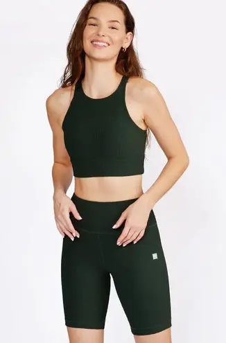 NWOT HARPER BIKER SHORTS HUNTER GREEN 8" Size XS