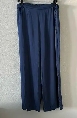 Eberjay Eberjey 100% Silk Navy Blue Pajama Pants