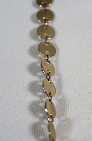 Vintage 60s Gold Mod Medallion Necklace | Sharon Tate Style