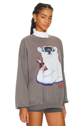 The Laundry Room Polar Bear Coca Cola Jumper in Gravity Grey Small Womens Sweats