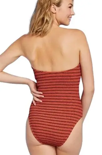 Kona Sol Koni Sol Copper Stripe Pucker One Piece Swimsuit