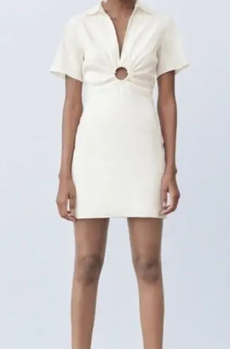 ZARA  white linen dress NWT