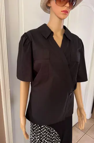 Tanya Taylor Women's Sandra Top, Black. Size 18. MSRP $315