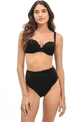 ViX by Paula Hermanny Women's Black Scales Nissi Bikini Top, Size Small, $128