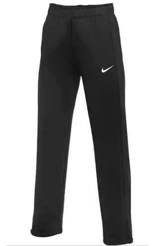 Nike  Black Therma All Time Pants Cinch Ankle Sweatpants Fleece Women Size Small