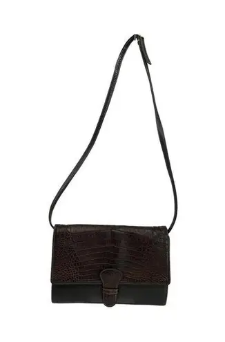 Neiman Marcus Vintage Italian Leather Crossbody Clutch Made In Italy