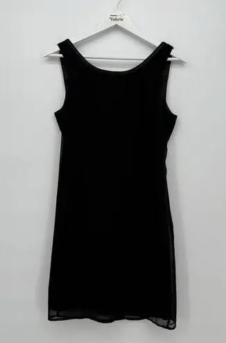 MM Couture Vintage Black Beaded Mini Dress Formal Size Small