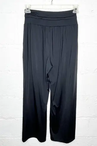 Halara  Women's Black High Waisted Drawstring Pocket Wide Leg Pants NWT Sz Small