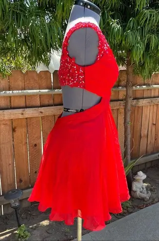 La Femme  Red Cocktail Dress size 6