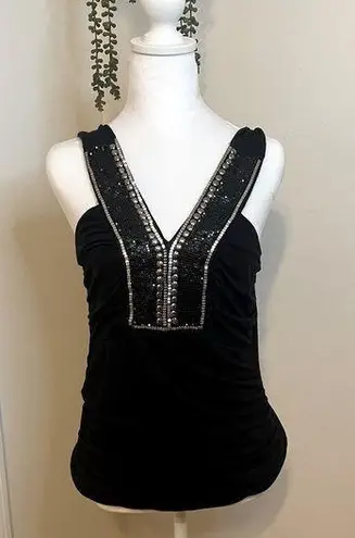 Moa Moa Womens Black Sleeveless Top