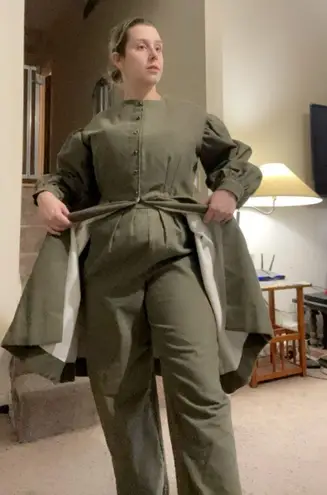 Victorian riding costume set Green Size L