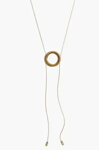 Madewell Sliding Ring Bolo Necklace