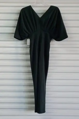 Alexia Admor Jumpsuit Womens Size Extra Small XS Green V-Neck Ankle Cropped - Image 4