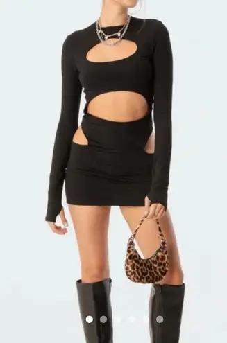 Edikted black cut out dress