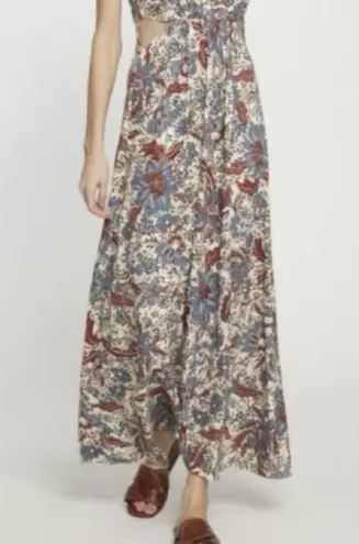 Walter Baker Jada Dancing Lotus Maxi Dress Floral Print bohemian Sz 6