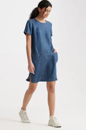 Superdry Desert T-shirt Chambray Indigo Dress
