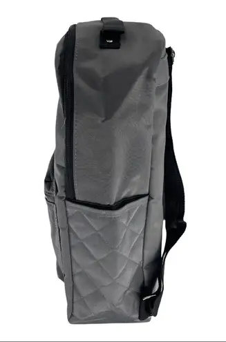 DSW  Gray and Black Zipper Closure Quilted Backpack