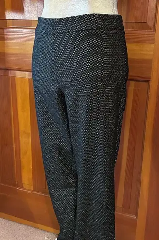 Nanette Lepore  Women's Houndstooth Metallic Shimmer Stretch Pants. Medium - Image 13