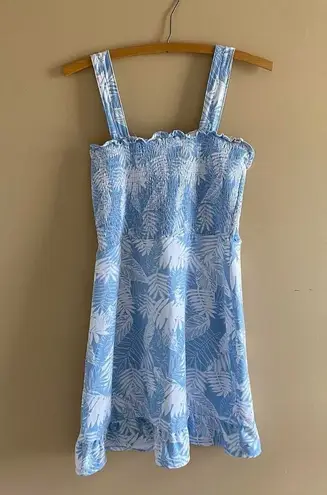 blue and white leafy summer time sundress!