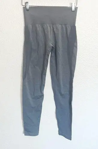 NVGTN  Navi Gray Seamless High Waisted Compressive Waist Button Contour Leggings - Image 1