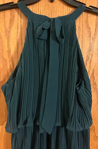 Chiffon Midi Dress Green