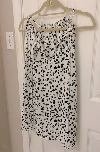 First Love NWT!! by Lovelyn The Casta Top in White with Black Print