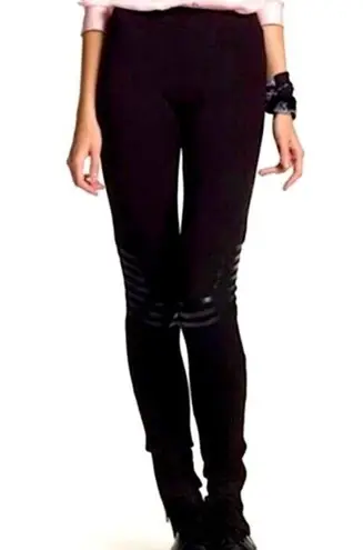 William Rast x Target Black Ponte Knit Moto Leggings Size Medium