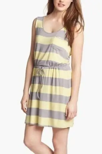 Olive & Oak Striped Drawstring Waist Dress