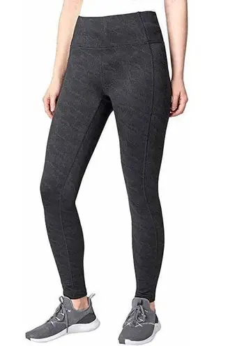 Mondetta Black Brushed Jacquard Leggings XL