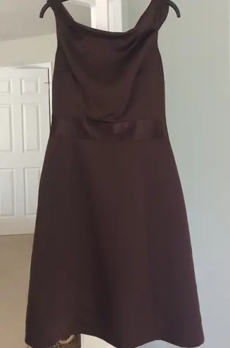 Aria Off Shoulder Satin T-Length Cocktail Dress