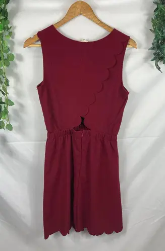 Crescent STITCH FIX Carisma burgundy scallop dress