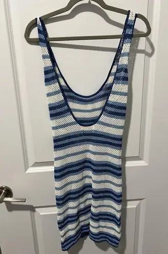 Solid & Striped The Kimberly Mini Dress In Marina Blue Beach dress -Retail $198