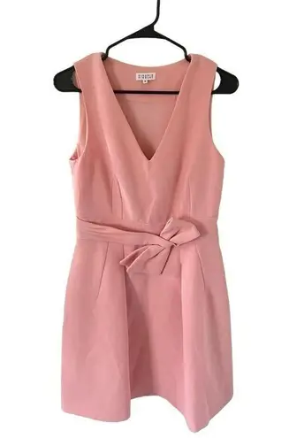 Claudie Pierlot Bow Embellished Pink Crepe Dress Size 6