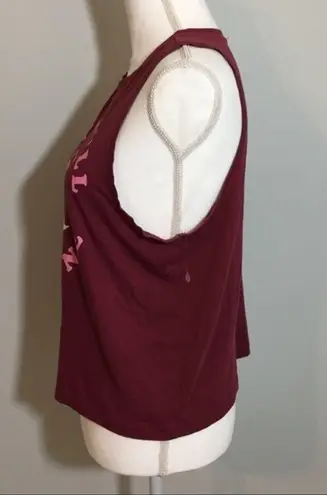 Fifth Sun NWOT Burgundy Maroon Say You’ll Be Wine Tank Top