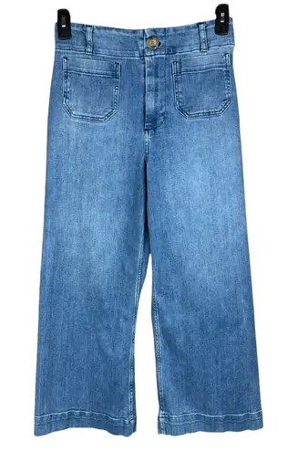 Pilcro and the Letterpress SZ 28 Skipper Wide-Leg Crop Jeans Hi-Rise Stretch