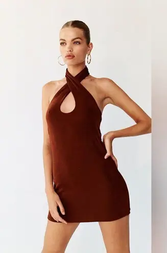 With Jean With Jéan Lena Dress in Brown medium